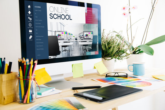 Graphic design studio online school