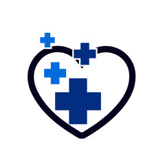 Obraz premium love health logo