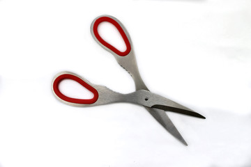 Kitchen scissors or scissors isolated on white background