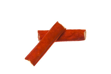 crab sticks isolated on white background