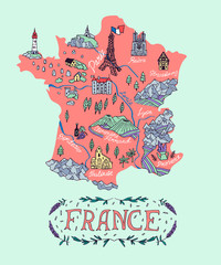 Illustrated map