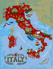 Illustrated map