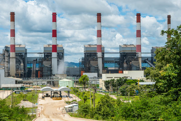 Fototapeta na wymiar power plant in Lampang, Thailand.