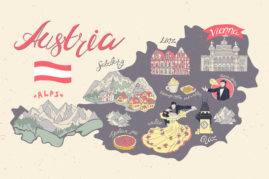 Illustrated map