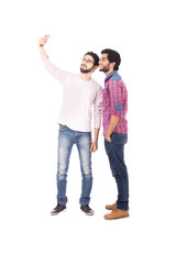 two friends taking a selfie
