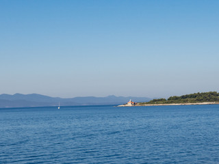 Obraz premium Beautiful landscape of Hvar in the morning