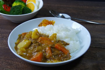 日本のカレーライス　Japanese curry and rice