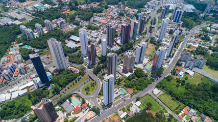 Prédios visto de cima