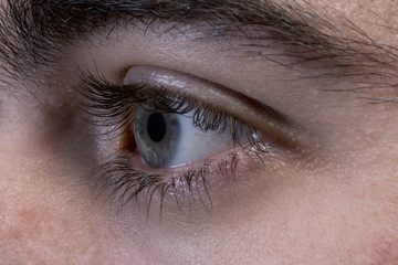 Close-up of an eye of a teenager