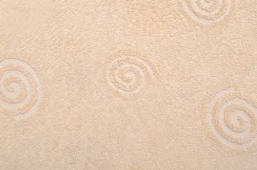 Fototapeta na wymiar Yellow towel texture or background