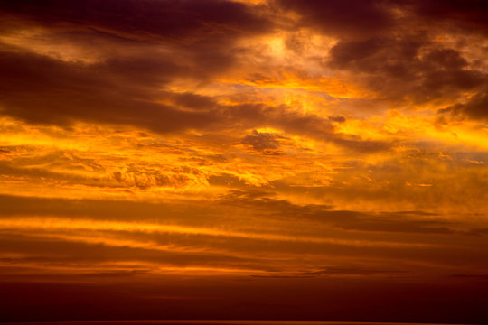 Orange Sky at Sunset