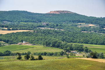 Naklejka premium Landscape in Umbria at summer