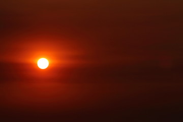 Sol nas nuvens