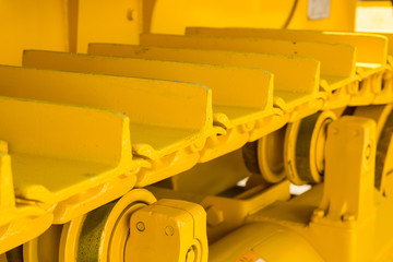 Picture of a part of a tractor caterpillar