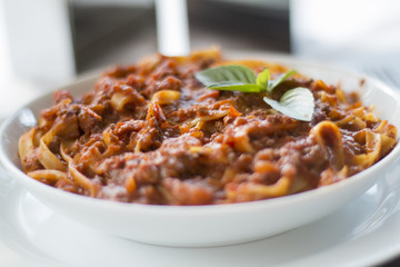 Pasta with tomato sauce 