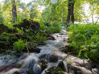 Obraz premium Beautiful unique Jajce watermills in Bosna and Hercegovina
