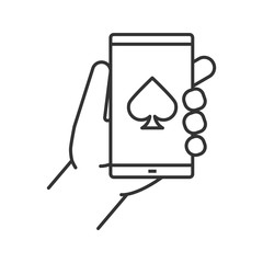 Online casino linear icon