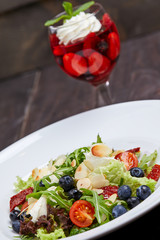 salad with blueberries