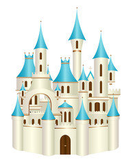 Fairy tale princess castle vector © Angela
