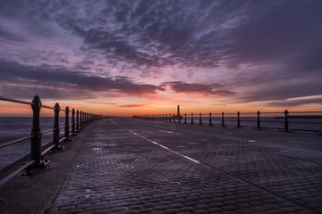 Fototapeta na wymiar Roker Pier, Sunderland