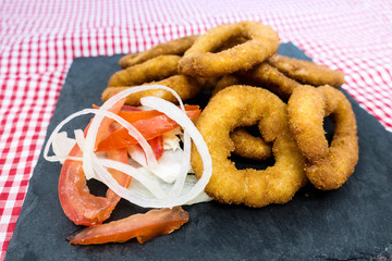 Fast food Homemade Crunchy Fried onion rings
