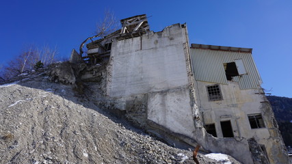 Schwaz, Tirol, Österreich, Industrie Ruine stillgelegtes Bergwerk