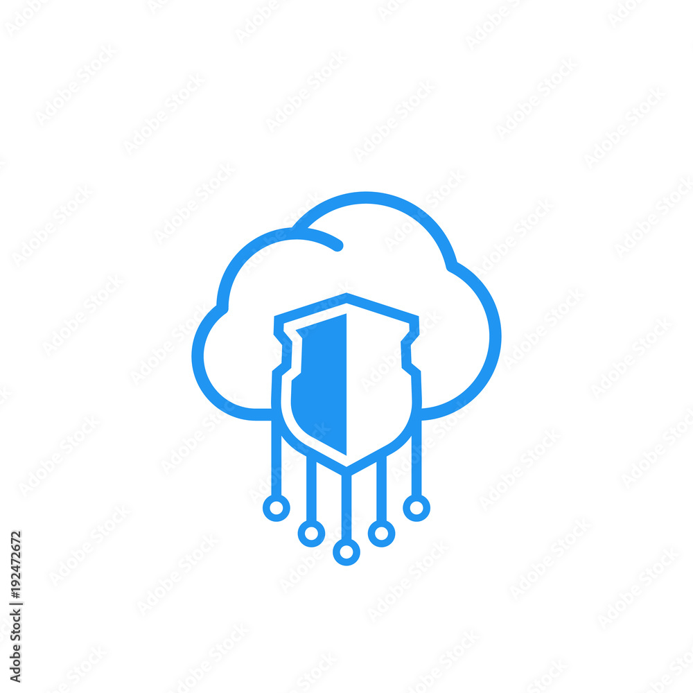Poster secure hosting vector icon