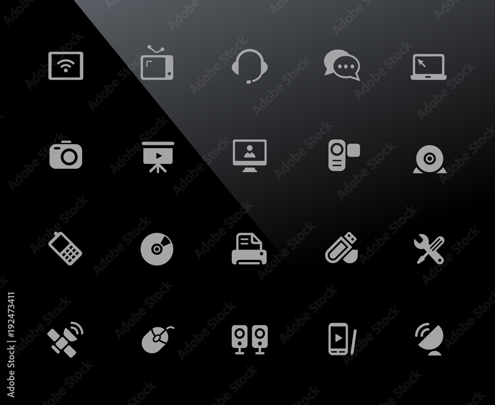 Poster communication icons // 32px series - vector icons adjusted to work in a 32 pixel grid.