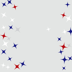 Colorful Stars Confetti, Mystery Sparkling Vector Background. Trendy Glowing Magic Glitter, Lights. Festive Falling Colorful Stars Confetti for Ads, Posters. 