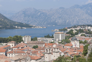 Naklejka na ściany i meble Montenegro August Summer Kotor Landscape
