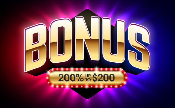 Welcome Bonus casino banner, first deposit bonus, vector illustration