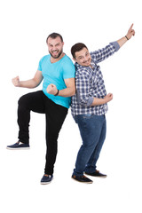 Obraz premium two excited friends
