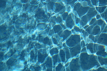 Fototapeta na wymiar water surface in the swimming pool