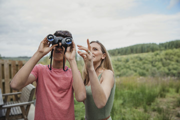 Looking Through Binoculars