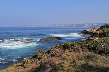 La Jolla coastline in California, just outside of San Diego.