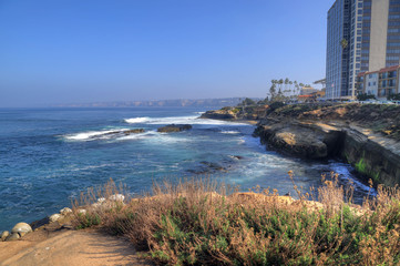 La Jolla coastline in California, just outside of San Diego.