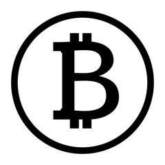 bitcoin icon on white background. flat style. bitcoin sign. payment symbol. coin logo. Cryptocurrency concept .