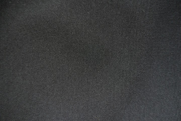 Texture of simple  black fabric from above