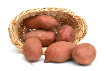 Obraz premium sweet potato on the white background