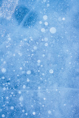 Obraz premium ice texture with cracks and bubbles