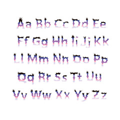 lilac black spiny font