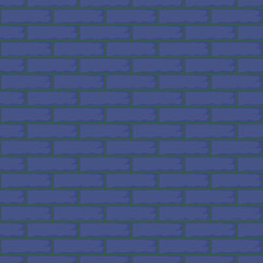 wall of blue bricks