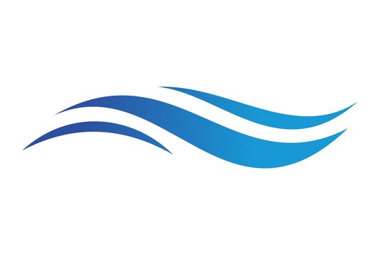 blue sea waves logo