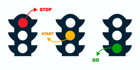Traffic light. Vector illustration