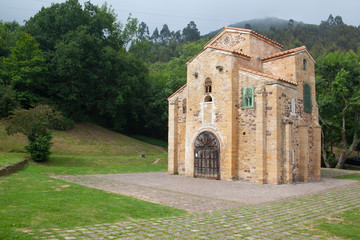 Fototapeta na wymiar Church of San Miguel de Lillo, Oviedo, Spain