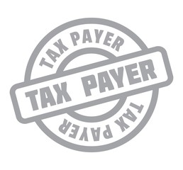 Tax Payer rubber stamp. Grunge design with dust scratches. Effects can be easily removed for a clean, crisp look. Color is easily changed.