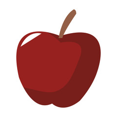 Apple fruit symbol icon vector illustration graphic design