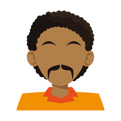 Man faceless cartoon icon vector illustration graphic design