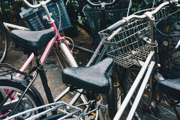 Bicycle parking at city road