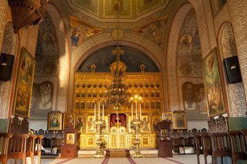 Fototapeta na wymiar Inside of Celic Dere Monastery